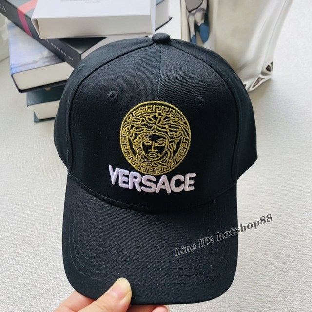 VERSACE專櫃新款範思哲經典刺繡棒球帽鴨舌帽 mmyj3234